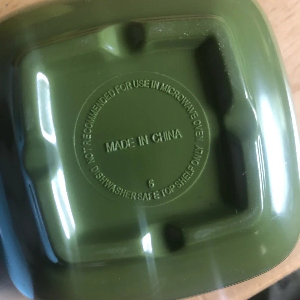 Dipping Sauce Bowls, 2 Blue /2 Green Set Of 4, 70s Colors